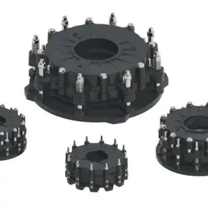 Air-cooled disc clutches and brakes